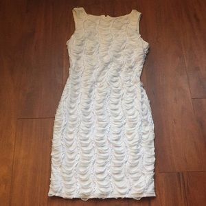 Frank Lyman White Ruffled Dress